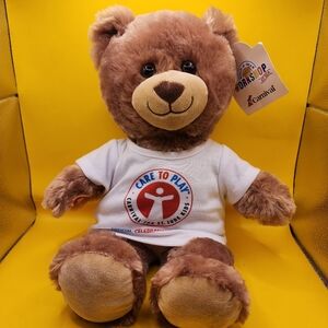 Build A Bear Carnival Groove for St. Jude Teddy Bear Stuffed Plush 15" BABW